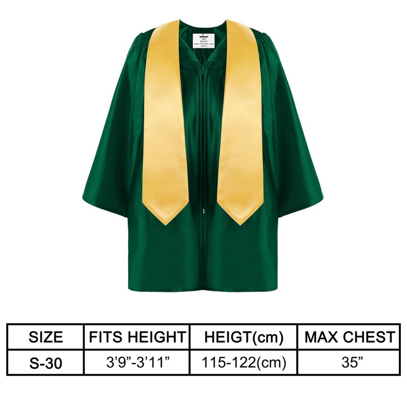 SOMSOC 4 Pieces Kindergarten Graduation Gown Grad Cap Set for Kids Preschool Nursery Graduation Stole Gown with 2025 Tassel - Image 2